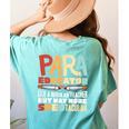Paraeducator Paraprofessional SPED Teacher Women's Comfort Colors T-Shirt Back Print Chalky Mint Paraeducator Paraprofessional SPED Teacher Women's Comfort Colors T-Shirt Back Print Chalky Mint