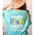 Paraprofessional Straight Outta Energy Teacher Life For Men Women Women's Comfort Colors T-Shirt Back Print Chalky Mint