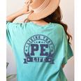 PE Teacher Living That PE Life Physical Education Teacher Women's Comfort Colors T-Shirt Back Print Chalky Mint