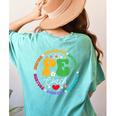 Physical Education PE Instructor Coach Teacher Gym Women's Comfort Colors T-Shirt Back Print Chalky Mint Physical Education PE Instructor Coach Teacher Gym Women's Comfort Colors T-Shirt Back Print Chalky Mint