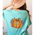 Pi Day Pumpkin Pi Math Teacher Halloween Costume Women's Comfort Colors T-Shirt Back Print Chalky Mint
