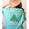 Pi Tree Christmas Math Teacher Ugly Sweater Men Women Kids Women's Comfort Colors T-Shirt Back Print Chalky Mint Pi Tree Christmas Math Teacher Ugly Sweater Men Women Kids Women's Comfort Colors T-Shirt Back Print Chalky Mint