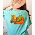 Pickle Reading Books Bookworm Teacher Librarian Kids Retro Women's Comfort Colors T-Shirt Back Print Chalky Mint Pickle Reading Books Bookworm Teacher Librarian Kids Retro Women's Comfort Colors T-Shirt Back Print Chalky Mint