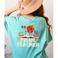 Pirate Teacher Men Women Kids Women's Comfort Colors T-Shirt Back Print Chalky Mint Pirate Teacher Men Women Kids Women's Comfort Colors T-Shirt Back Print Chalky Mint