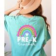 Pre-K Teacher Cute Pre Kindergarten For Teachers Rainbow For Men Women Kids Women's Comfort Colors T-Shirt Back Print Chalky Mint Pre-K Teacher Cute Pre Kindergarten For Teachers Rainbow For Men Women Kids Women's Comfort Colors T-Shirt Back Print Chalky Mint