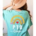PTO Crew Parent School Volunteer Board Mom Parent Teacher Women's Comfort Colors T-Shirt Back Print Chalky Mint PTO Crew Parent School Volunteer Board Mom Parent Teacher Women's Comfort Colors T-Shirt Back Print Chalky Mint