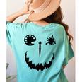 Pumpkin Artist Halloween Art Teacher Women's Comfort Colors T-Shirt Back Print Chalky Mint Pumpkin Artist Halloween Art Teacher Women's Comfort Colors T-Shirt Back Print Chalky Mint