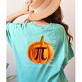 Pumpkin Pie Halloween Thanksgiving Math Teacher Pi Day Women's Comfort Colors T-Shirt Back Print Chalky Mint Pumpkin Pie Halloween Thanksgiving Math Teacher Pi Day Women's Comfort Colors T-Shirt Back Print Chalky Mint