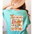 Pumpkin Teacher Preppy Fall In Love With Learning Autumn Women's Comfort Colors T-Shirt Back Print Chalky Mint Pumpkin Teacher Preppy Fall In Love With Learning Autumn Women's Comfort Colors T-Shirt Back Print Chalky Mint