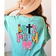 Lets Read Reading Teacher Back To School Literacy Pencil Bow Women's Comfort Colors T-Shirt Back Print Chalky Mint Lets Read Reading Teacher Back To School Literacy Pencil Bow Women's Comfort Colors T-Shirt Back Print Chalky Mint