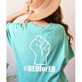 Red For Ed Teacher Fist North Carolina RedforEd Shirts Women's Comfort Colors T-Shirt Back Print Chalky Mint Red For Ed Teacher Fist North Carolina RedforEd Shirts Women's Comfort Colors T-Shirt Back Print Chalky Mint