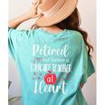 Retired Daycare Teacher Retirement For Daycare Teacher Women's Comfort Colors T-Shirt Back Print Chalky Mint Retired Daycare Teacher Retirement For Daycare Teacher Women's Comfort Colors T-Shirt Back Print Chalky Mint