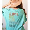 Retro ALways Cite Your Evidence Bruh ELA Teacher For Men Women Kids Women's Comfort Colors T-Shirt Back Print Chalky Mint Retro ALways Cite Your Evidence Bruh ELA Teacher For Men Women Kids Women's Comfort Colors T-Shirt Back Print Chalky Mint