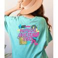 Retro Physical Education Vibes Gym Teacher Phys Ed Teacher Women's Comfort Colors T-Shirt Back Print Chalky Mint
