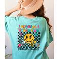 Retro Special Education Squad Groovy Dream Team Teacher Women's Comfort Colors T-Shirt Back Print Chalky Mint