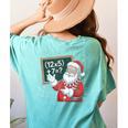 Santa Teacher 67 Math Christmas Xmas Holiday Number 67 Women's Comfort Colors T-Shirt Back Print Chalky Mint Santa Teacher 67 Math Christmas Xmas Holiday Number 67 Women's Comfort Colors T-Shirt Back Print Chalky Mint