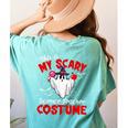 This Is My Scary Science Teacher Costume Ghost Halloween Women's Comfort Colors T-Shirt Back Print Chalky Mint This Is My Scary Science Teacher Costume Ghost Halloween Women's Comfort Colors T-Shirt Back Print Chalky Mint