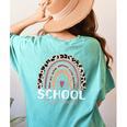 School Psych Teacher School Psychologist Leopard Rainbow Women's Comfort Colors T-Shirt Back Print Chalky Mint School Psych Teacher School Psychologist Leopard Rainbow Women's Comfort Colors T-Shirt Back Print Chalky Mint