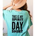 School Teacher Spirit Day Costume For Men Women Women's Comfort Colors T-Shirt Back Print Chalky Mint