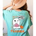 Science Teacher Cute Ghost Halloween Teacher Men Women Women's Comfort Colors T-Shirt Back Print Chalky Mint Science Teacher Cute Ghost Halloween Teacher Men Women Women's Comfort Colors T-Shirt Back Print Chalky Mint