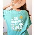 SÉ AMABLE Be Kind Bilingual Teacher Maestra Spanish Teacher Women's Comfort Colors T-Shirt Back Print Chalky Mint SÉ AMABLE Be Kind Bilingual Teacher Maestra Spanish Teacher Women's Comfort Colors T-Shirt Back Print Chalky Mint