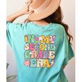 In My Second Grade Era Girl Back To School 2nd Grade Teacher Women's Comfort Colors T-Shirt Back Print Chalky Mint In My Second Grade Era Girl Back To School 2nd Grade Teacher Women's Comfort Colors T-Shirt Back Print Chalky Mint