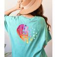 Sign Language Heart ASL For Deaf Teacher Women's Comfort Colors T-Shirt Back Print Chalky Mint Sign Language Heart ASL For Deaf Teacher Women's Comfort Colors T-Shirt Back Print Chalky Mint