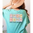Basic Sign Language Speech Pathology Aac Sped Teacher Women's Comfort Colors T-Shirt Back Print Chalky Mint Basic Sign Language Speech Pathology Aac Sped Teacher Women's Comfort Colors T-Shirt Back Print Chalky Mint