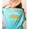 Singer Musician Music Musical Teacher Singing Women's Comfort Colors T-Shirt Back Print Chalky Mint Singer Musician Music Musical Teacher Singing Women's Comfort Colors T-Shirt Back Print Chalky Mint