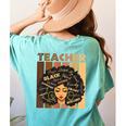 Smart Teacher Afro Girl Melanin African American Wowen Women's Comfort Colors T-Shirt Back Print Chalky Mint Smart Teacher Afro Girl Melanin African American Wowen Women's Comfort Colors T-Shirt Back Print Chalky Mint