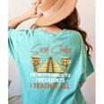 Social Studies Teacher World History Teacher Men Women Women's Comfort Colors T-Shirt Back Print Chalky Mint