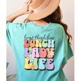 Soul Bleach Teacher Staff First Day Of School Last Hugs & High Fives Lunch Lady Vibes Blue Classic Fit Women's Comfort Colors T-Shirt Back Print Chalky Mint Soul Bleach Teacher Staff First Day Of School Last Hugs & High Fives Lunch Lady Vibes Blue Classic Fit Women's Comfort Colors T-Shirt Back Print Chalky Mint