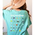 Space Alphabet Galaxy Astronaut Planets Student Teacher Women's Comfort Colors T-Shirt Back Print Chalky Mint Space Alphabet Galaxy Astronaut Planets Student Teacher Women's Comfort Colors T-Shirt Back Print Chalky Mint