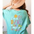 Special Education ASL Teacher Superpower DHH Teacher Women's Comfort Colors T-Shirt Back Print Chalky Mint