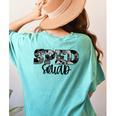 Special Education Squad Camo SPED Teacher Women's Comfort Colors T-Shirt Back Print Chalky Mint