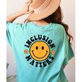 Special Education Teacher Autism Awareness Inclusion Matters Women's Comfort Colors T-Shirt Back Print Chalky Mint Special Education Teacher Autism Awareness Inclusion Matters Women's Comfort Colors T-Shirt Back Print Chalky Mint