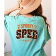 Sped Squad Team Special Education Teacher Halloween Women's Comfort Colors T-Shirt Back Print Chalky Mint Sped Squad Team Special Education Teacher Halloween Women's Comfort Colors T-Shirt Back Print Chalky Mint