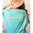 SPED Squad Team SPED Teacher Special Education Teacher Women's Comfort Colors T-Shirt Back Print Chalky Mint