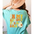 In My Spooky PRE-K Teacher Era Halloween Costume Tee Women's Comfort Colors T-Shirt Back Print Chalky Mint