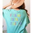 Spring Easter Reading Teacher Science Of Reading Women's Comfort Colors T-Shirt Back Print Chalky Mint