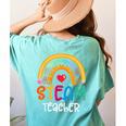 STEAM Teacher Squad Team Crew Back To School STEM Special Women's Comfort Colors T-Shirt Back Print Chalky Mint