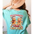 My Student Are Smart Cookies Pjs Christmas Xmas Teacher Women's Comfort Colors T-Shirt Back Print Chalky Mint My Student Are Smart Cookies Pjs Christmas Xmas Teacher Women's Comfort Colors T-Shirt Back Print Chalky Mint