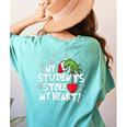 My Students Stole My Heart School Teacher Christmas Men Women Kids Women's Comfort Colors T-Shirt Back Print Chalky Mint My Students Stole My Heart School Teacher Christmas Men Women Kids Women's Comfort Colors T-Shirt Back Print Chalky Mint