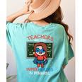 Super Hero Teacher Superheroes In Disguise Women's Comfort Colors T-Shirt Back Print Chalky Mint Super Hero Teacher Superheroes In Disguise Women's Comfort Colors T-Shirt Back Print Chalky Mint