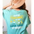Super Teacher By Day Super Tired By Night Superheroes School Women's Comfort Colors T-Shirt Back Print Chalky Mint Super Teacher By Day Super Tired By Night Superheroes School Women's Comfort Colors T-Shirt Back Print Chalky Mint