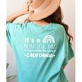 Support Public Education Teacher Red For Ed California For Men Women Kids Women's Comfort Colors T-Shirt Back Print Chalky Mint