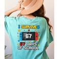 I Survived 67 Days Of School 67 Teacher Squad Matching Women's Comfort Colors T-Shirt Back Print Chalky Mint I Survived 67 Days Of School 67 Teacher Squad Matching Women's Comfort Colors T-Shirt Back Print Chalky Mint
