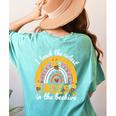 I Teach The Cutest Bees In The Beehive Teachers Day Women's Comfort Colors T-Shirt Back Print Chalky Mint