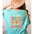 I Teach The Cutest Pumpkins In The Patch Teacher Retro Women's Comfort Colors T-Shirt Back Print Chalky Mint I Teach The Cutest Pumpkins In The Patch Teacher Retro Women's Comfort Colors T-Shirt Back Print Chalky Mint