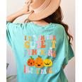 I Teach The Cutest Pumpkins In The Patch Teacher Women's Comfort Colors T-Shirt Back Print Chalky Mint